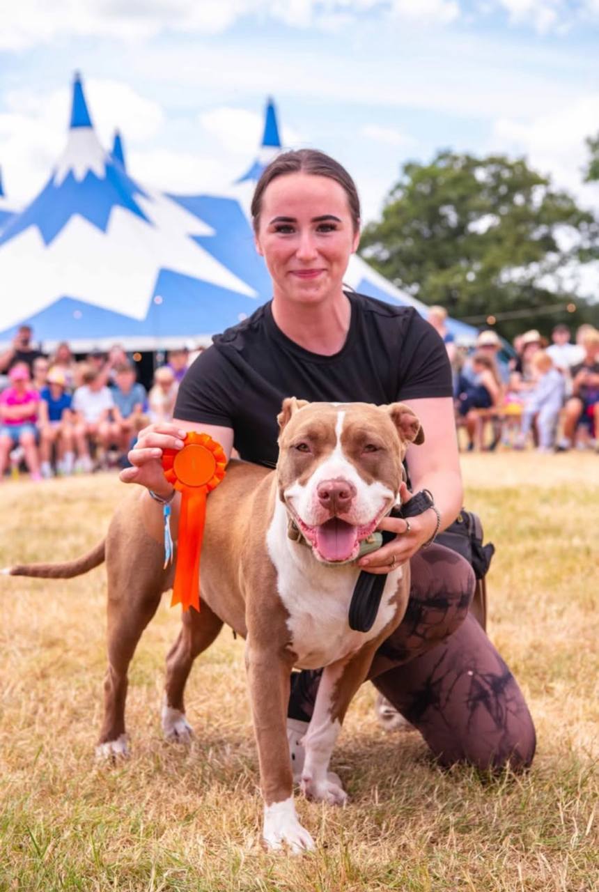 Caitlin with Lola